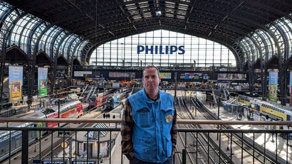 Christoph Glaubitz at Hamburg Hauptbahnhof