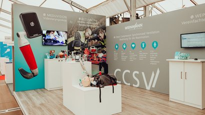 WEINMANN-Stand in der Halle