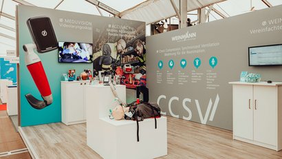 WEINMANN-Stand in der Halle